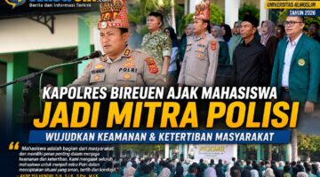 Kapolres Bireuen Ajak Mahasiswa Universitas Almuslim Jadi Mitra Polri Jaga Kamtibmas