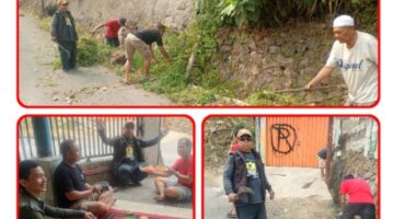 Warga RW 06 Desa Cimerang Tunjukkan Semangat Gotong Royong, Lingkungan Bersih Persaudaraan Kian Erat